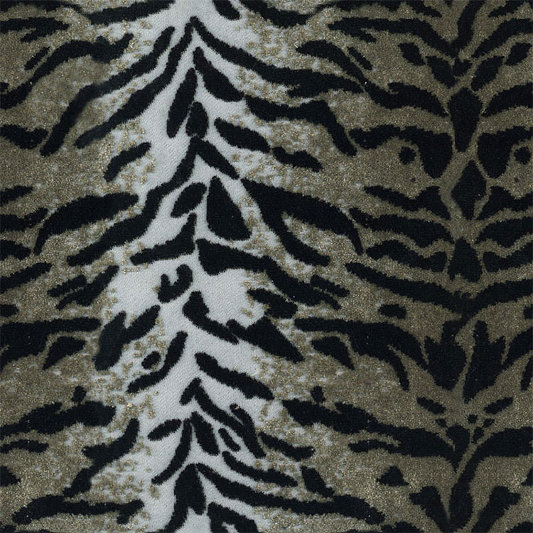 Висококачествен Jacquard Velvet Tiger Animal Skin Pattern диван